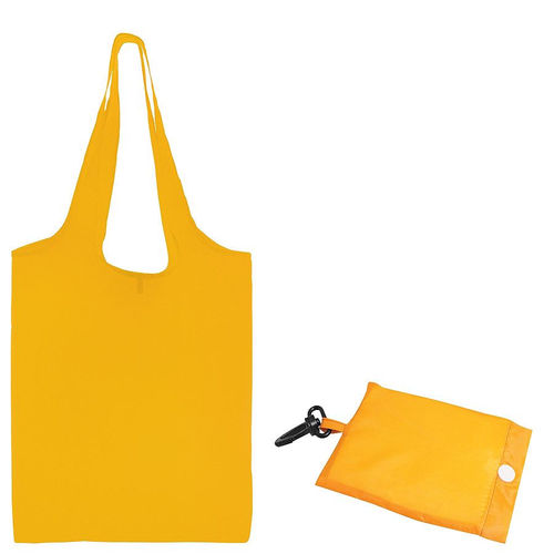 Сумка для покупок Shopping; желтый; 41х38х0,2 см (в сложенном виде 8,5х12х1см); полиэст шелкографи