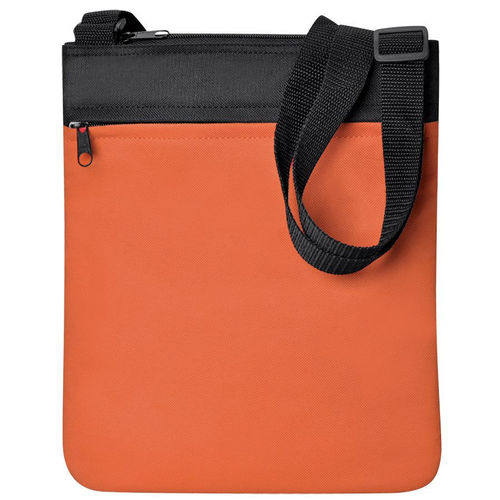 Промо сумка на плечо Simple; оранжевый; 23х28 см; полиэстер; шелкография