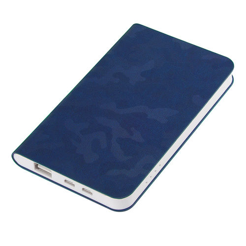 Универсальное зарядное устройство Tabby (4000mAh), синий, 7,5х12,1х1,1см