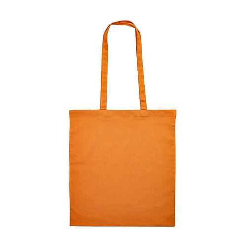 Сумка для покупок из хлопка Eco; оранжевый; 38х42 см, длина ручек 70 см.
