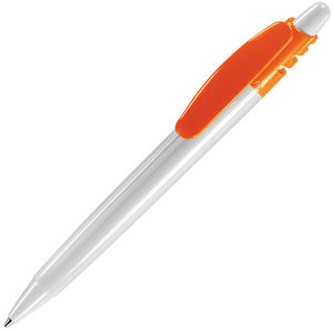 X-8, ручка шариковая, оранжевый/белый, пластик