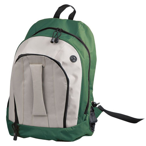 Рюкзак Adventure; зеленый с белым; 32х44х17 см; полиэстер; шелкография