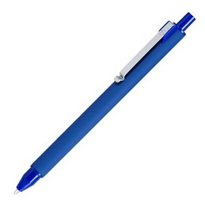SILK, ручка шариковая, синий, алюминий, покрытие soft touch