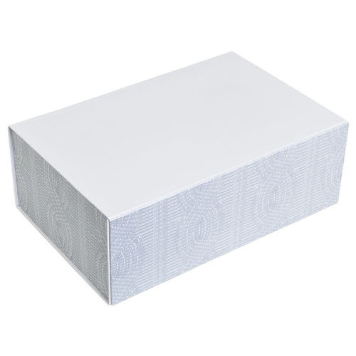 Коробка подарочная Irish  складная,  белый,  20*30*11  см,  кашированный картон, тиснение