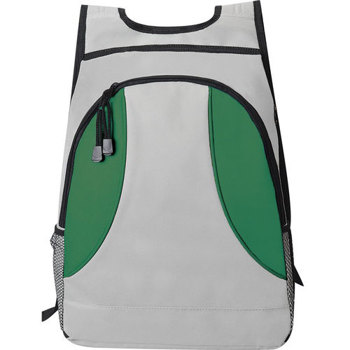 Рюкзак Game; серый с зеленым; 31х36x14 см; полиэстер