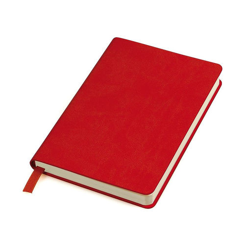 Бизнес-блокнот URBAN, 130 × 210 мм, красный,  мягкая обложка,  блок-линейка, тиснение