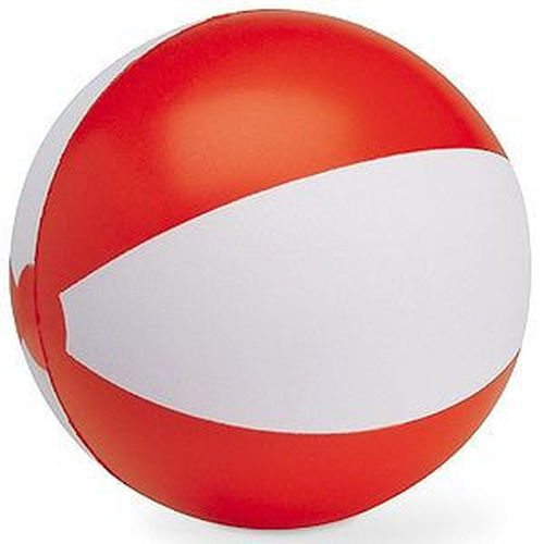Мяч надувной ЗЕБРА,  красный, 45 см, ПВХ