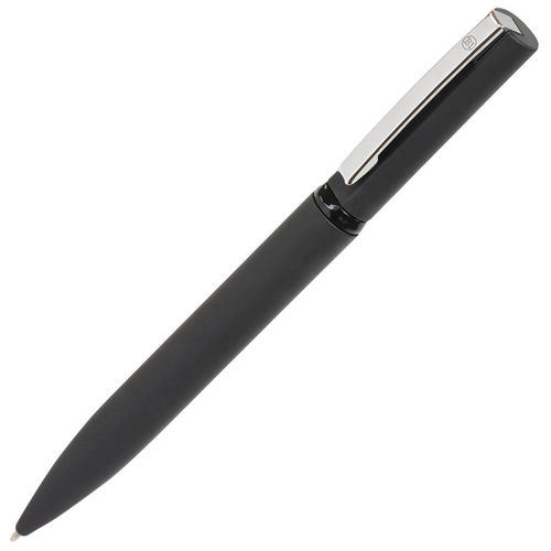 MIRROR, ручка шариковая, черный, металл, софт- покрытие
