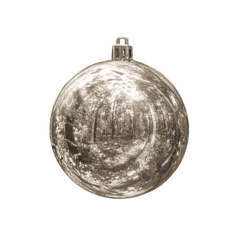 Шар новогодний Gloss, диаметр 8 см., пластик,серебро