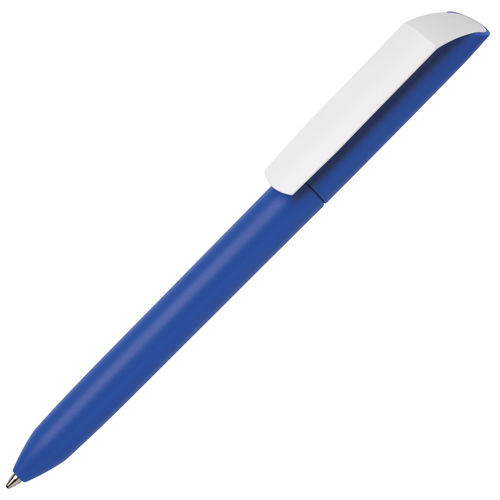 Ручка шариковая FLOW PURE, лазурный корпус/белый клип, пластик