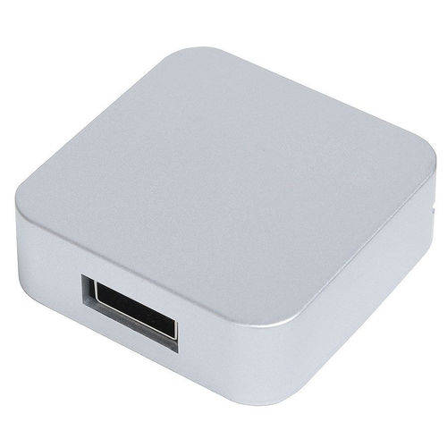 USB flash-карта Akor (8Гб),серебристая, 4х4х1,3см,пластик