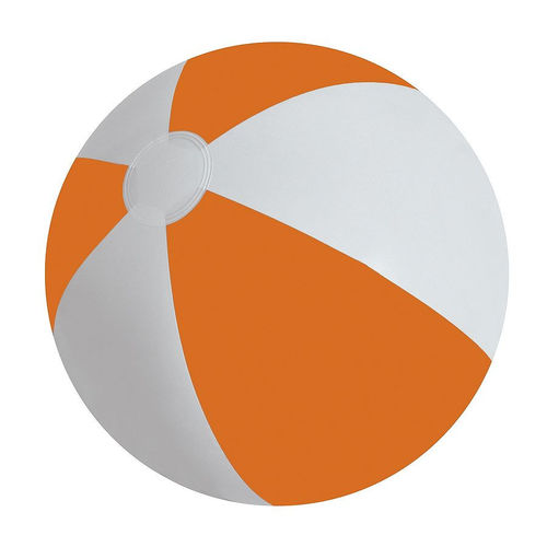 Мяч надувной ЗЕБРА,  оранжевый, 45 см, ПВХ