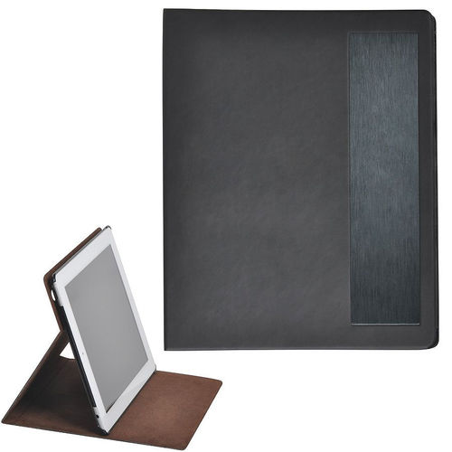 Чехол-подставка под iPAD Смарт,  черный, 19,5x24 см,  термопластик, тиснение, гравировка 