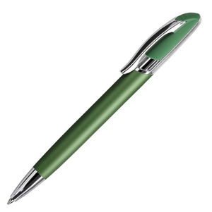 FORCE, ручка шариковая, зеленый/серебристый, металл