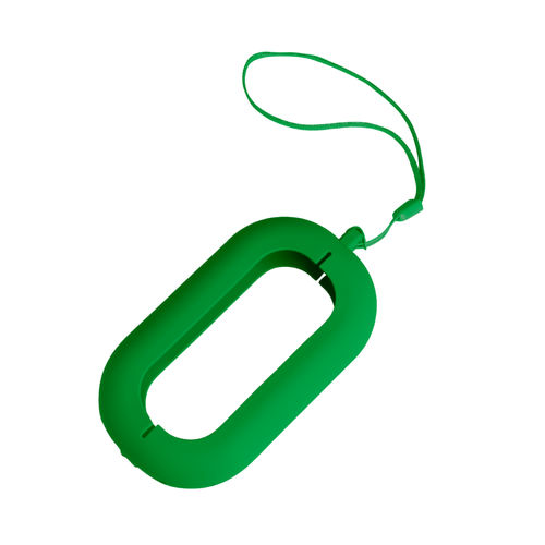 Обложка с ланъярдом к зарядному устройству Seashell-2, зеленый,силикон