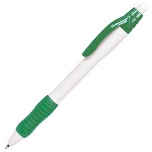 N4, ручка шариковая с грипом, белый/зеленый, пластик
