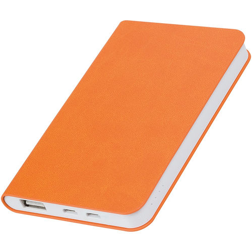 Универсальное зарядное устройство Softi (4000mAh),оранжевый, 7,5х12,1х1,1см, искусственная кожа,пл