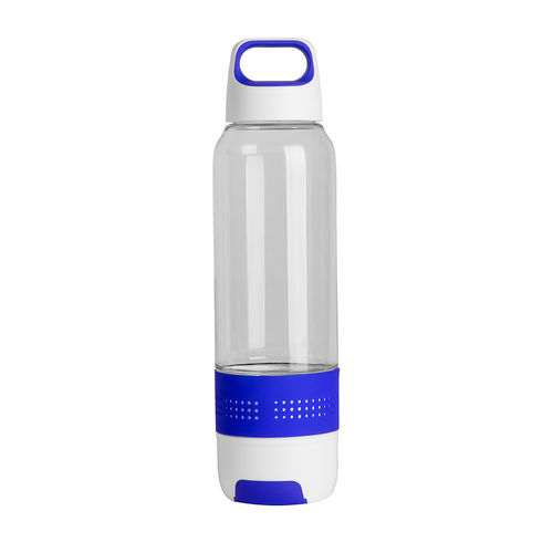Бутылка с полотенцем TRAINER, пластик, микрофибра, 500 мл., синий