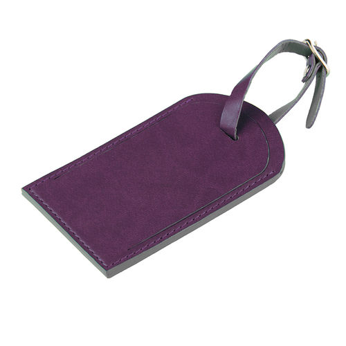 Багажная бирка  Tinted, 6,5*11,5 см, PU, фиолетовый с серым