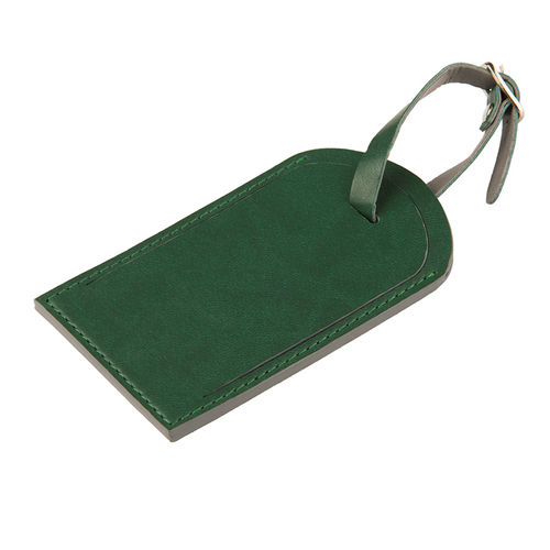 Багажная бирка  Tinted, 6,5*11,5 см, PU, зеленый с серым