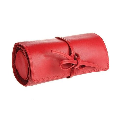 Футляр для украшений  Милан,  красный, 16х5х7 см,  кожа, подарочная упаковка