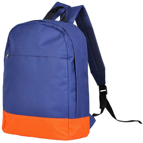 Рюкзак URBAN,  темно-синий/оранжевый, 39х29х12 cм, полиэстер 600D,  шелкография