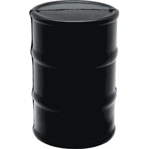 Антистресс Бочка; черный; 8,8х5,8 см; вспененный каучук; лазерная гравировка