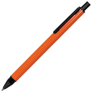 IMPRESS, ручка шариковая,оранжевый/черный, металл  