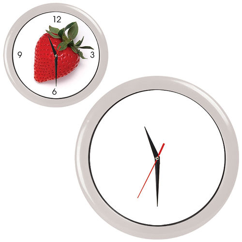Часы настенные ПРОМО разборные ;  белый, D28,5 см; пластик/стекло 