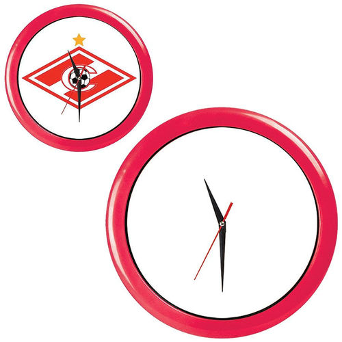 Часы настенные ПРОМО разборные ; красный, D28,5 см; пластик/стекло 