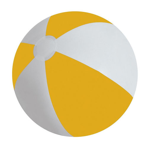 Мяч надувной ЗЕБРА, желтый, 45 см, ПВХ