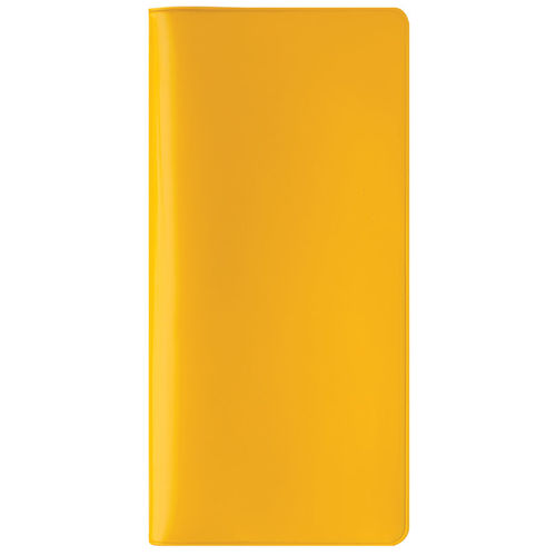 Бумажник путешественника HAPPY TRAVEL, желтый,  ПВХ, 10*22 см,  шелкография