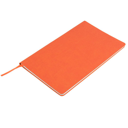 Бизнес-блокнот Audrey, 130х210 мм, оранжевый, кремовая бумага, гибкая обложка, в линейку