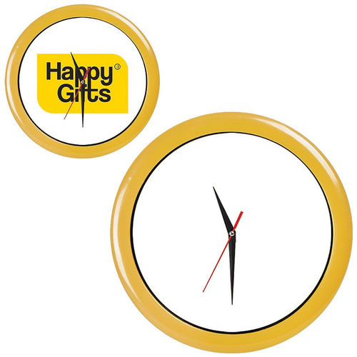 Часы настенные ПРОМО разборные ; желтый,  D28,5 см; пластик/стекло 