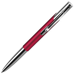 COSMO, ручка шариковая, красный/хром, металл