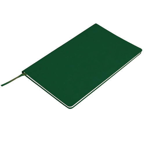 Бизнес-блокнот Audrey, 130х210 мм, зеленый, кремовая бумага, гибкая обложка, в линейку