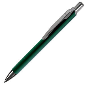 WORK, ручка шариковая, зеленый/хром, металл