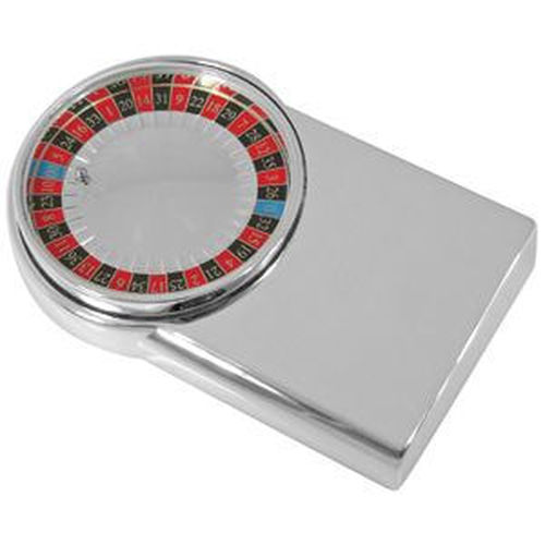 Игра Рулетка; 10,3х6,4х1,9 см; посеребренный металл; лазерная гравировка