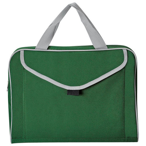 Конференц-сумка Mail; зеленый; 35х30x8 см; полиэстер; шелкография