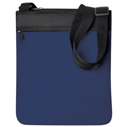 Промо сумка на плечо Simple; синий; 23х28 см; полиэстер; шелкография