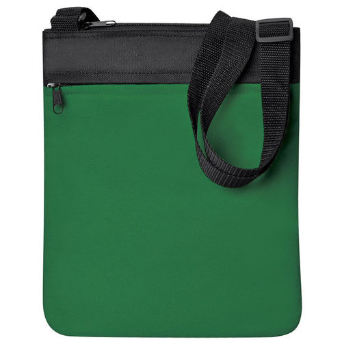 Промо сумка на плечо Simple; зеленый; 23х28 см; полиэстер; шелкография
