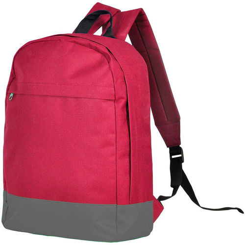 Рюкзак URBAN,  красный/ серый, 39х29х12 cм, полиэстер 600D,  шелкография