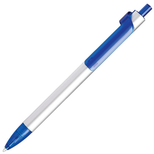 PIANO, ручка шариковая, серебристый/синий, металл/пластик