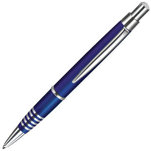 SELECT, ручка шариковая, синий/хром, металл