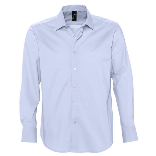 Рубашка Brighton, небесно-голубой_S, 97% хлопок, 3% эластан, 140г/м2