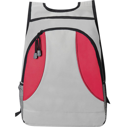 Рюкзак Game; серый с красным; 31х36x14 см; полиэстер