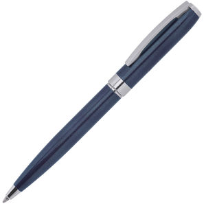 ROYALTY, ручка шариковая, синий/серебро, металл, лаковое покрытие