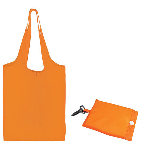 Сумка для покупок Shopping; оранжевый; 41х38х0,2 см (в сложенном виде 8,5х12х1см); Полиэс; шелкогр