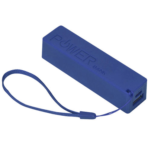 Универсальное зарядное устройство Keox (2000mAh), синий, 9,7х2,6х2,3 см,пластик