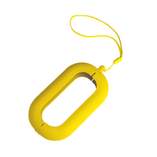 Обложка с ланъярдом к зарядному устройству Seashell-2, желтый,силикон